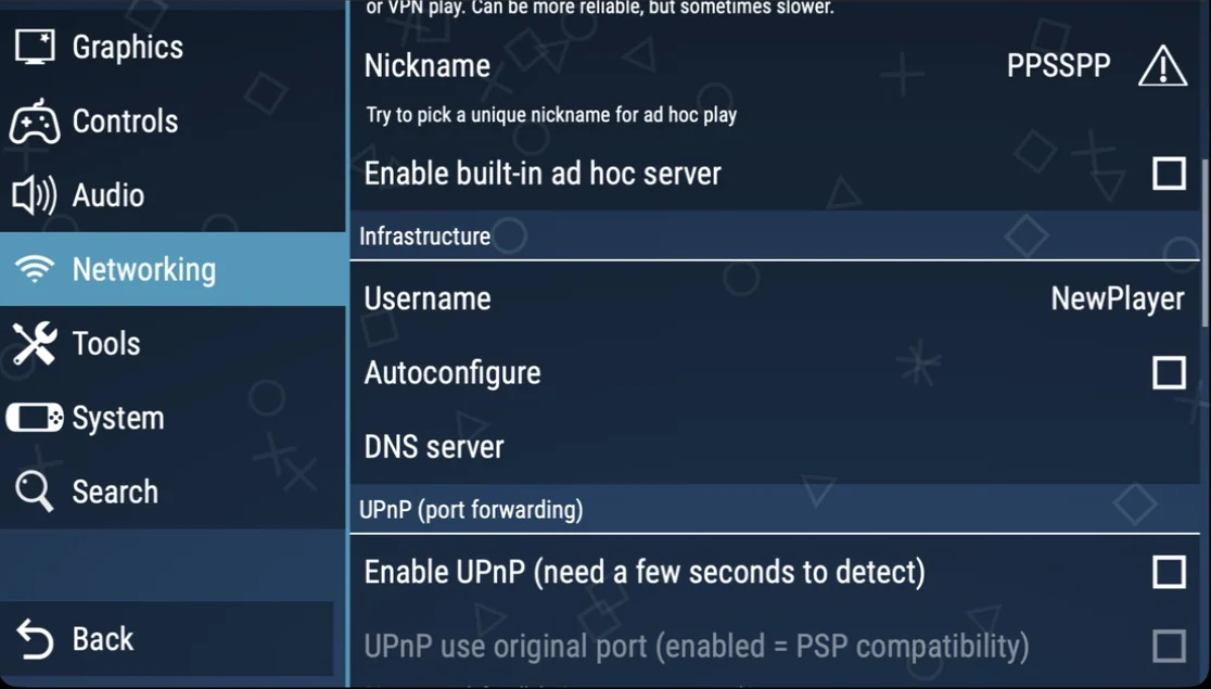 Autoconfigure off and the DNS server set